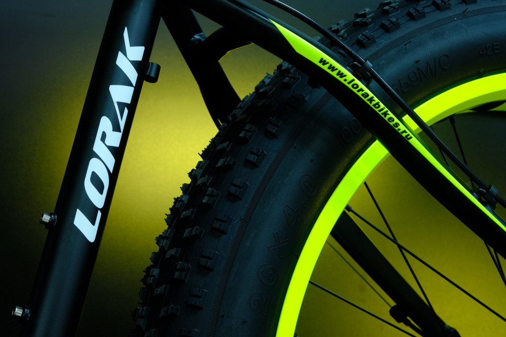 LORAK FAT SE Матовый Чёрный/Жёлтый рама 21 (на рост 183-190)