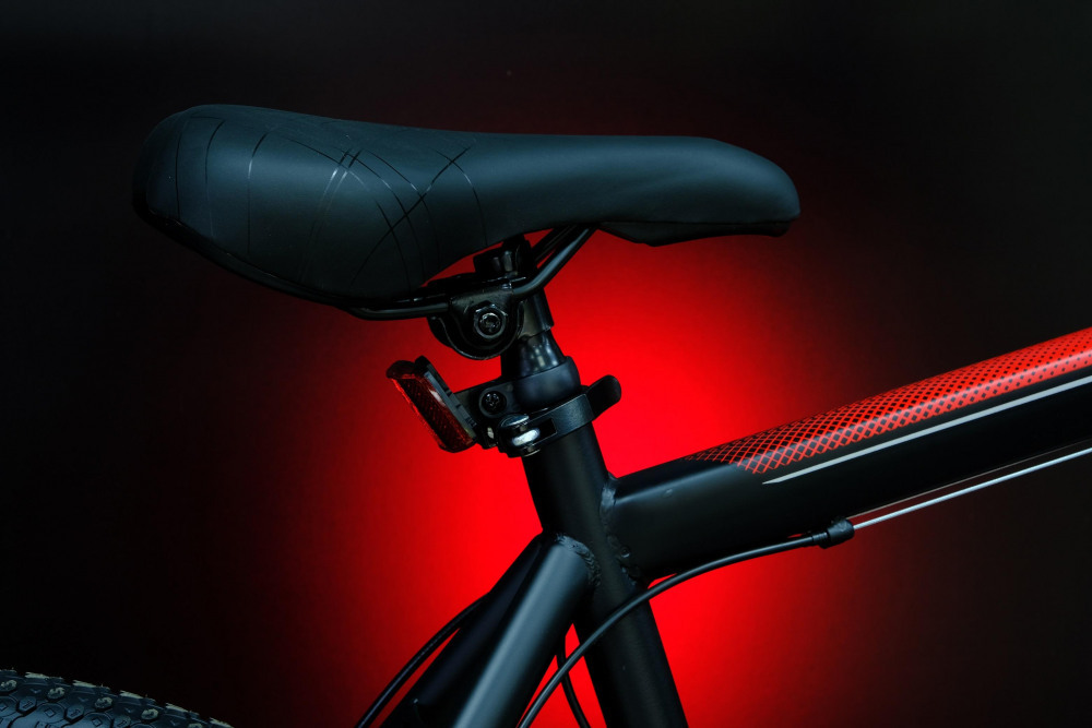 HEAM ALPHA 29 Cassete Матовый Чёрный/Красный рама 21 (на рост 183-190)