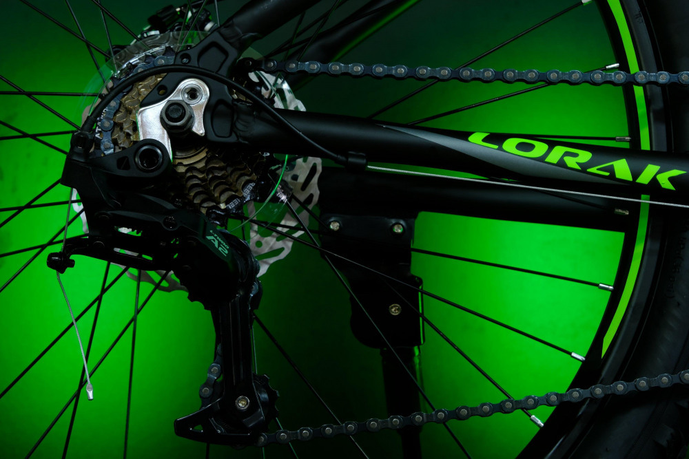 LORAK Safe PLUS 26 Матовый Чёрный/Зелёный